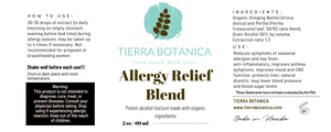 Allergy Relief Blend (Stinging Nettle & Perilla leaf) 2 oz (60 ml)